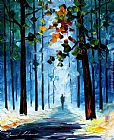 Path Paintings - path b by Leonid Afremov